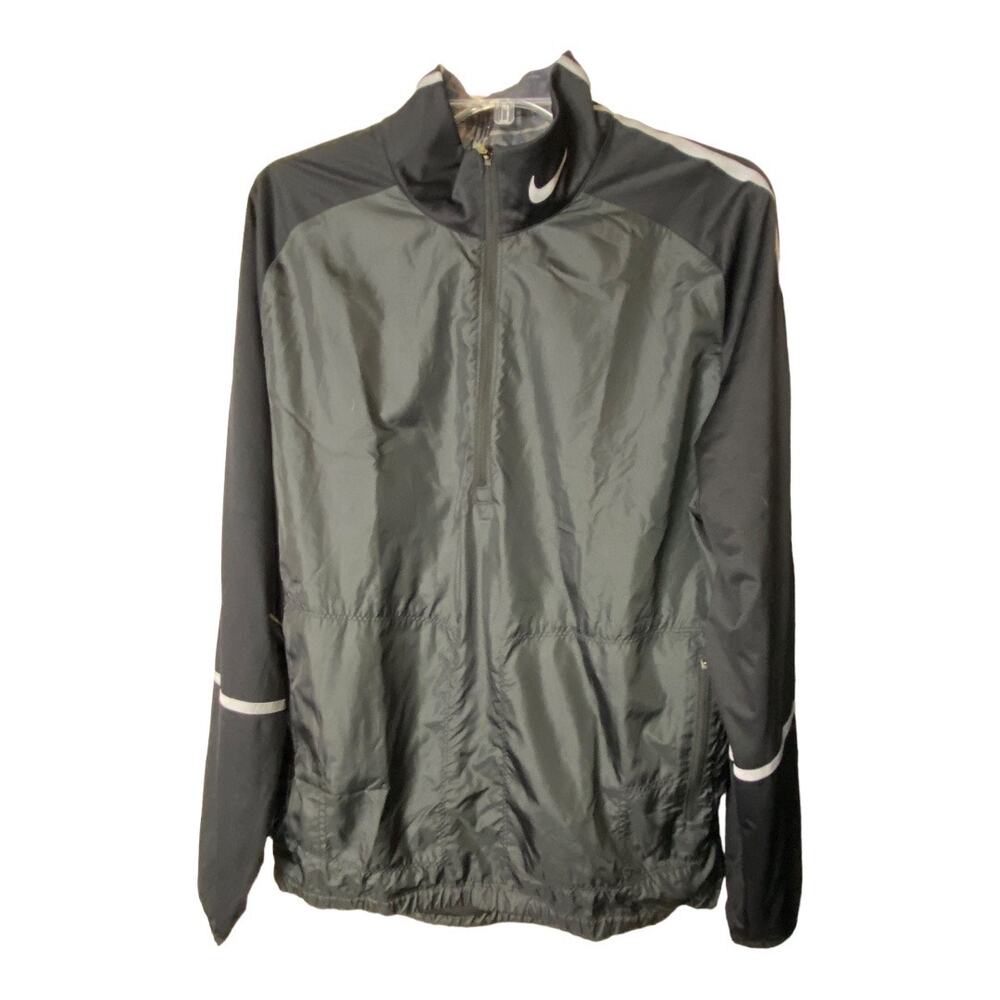 Nike Golf NFL Logo Men's Size Large Jacket Black 
Half Zip Windbreaker Pullover